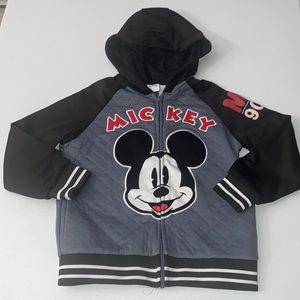 Disney Mickey Mouse Boy’s Full Zip Hoodie Jacket Size 6